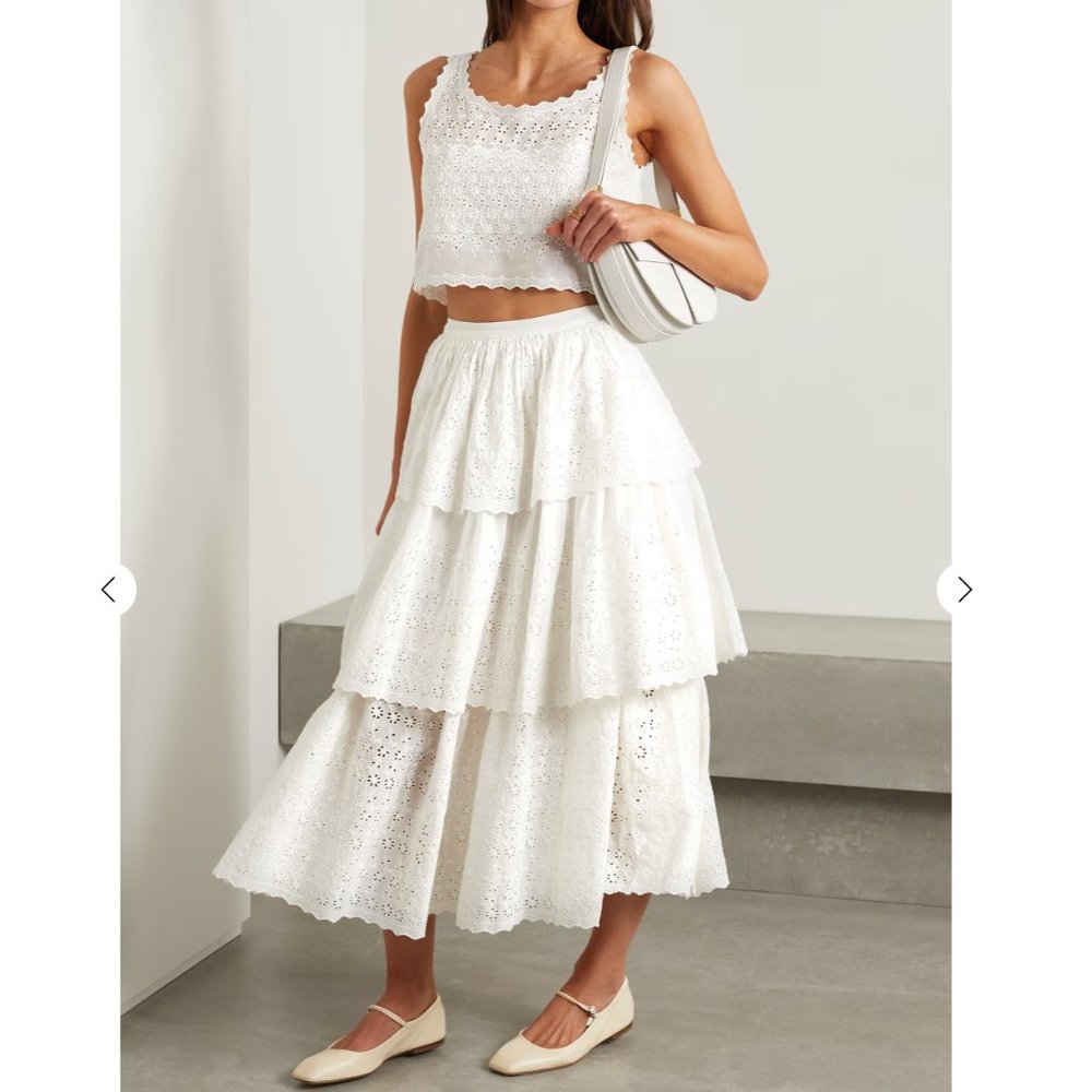 LoveShackFancy Luvita Crop Top & Kasiana Skirt